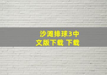 沙滩排球3中文版下载 下载